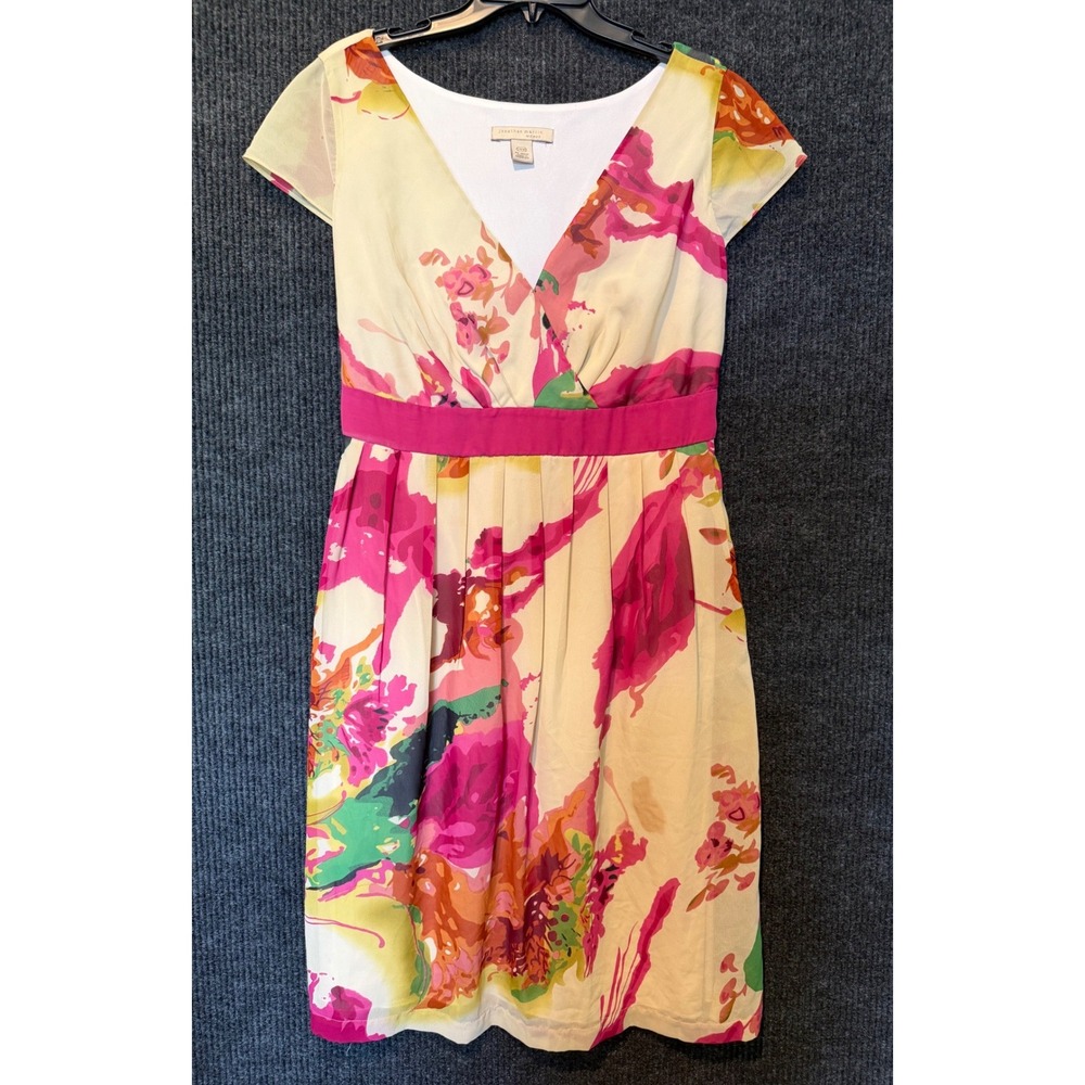 Jonathan Martin Woman 14W Floral Midi Dress Babydoll Cottagecore Wedding Fairy